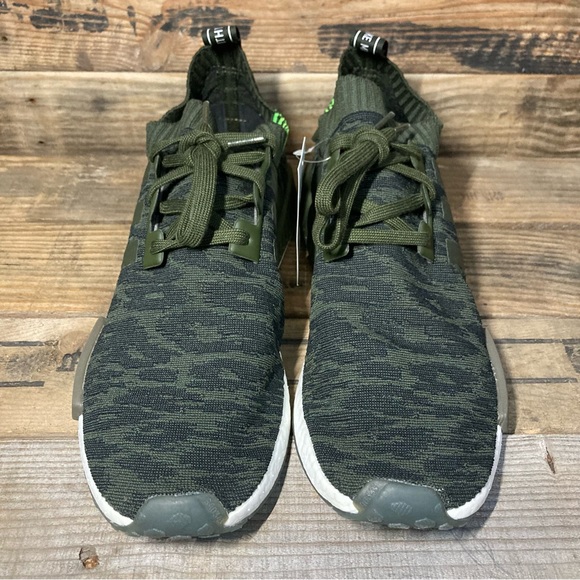 Adidas Men’s NMD R1 Primeknit Shoes CQ2445 Dark Green Camo sz 11 11.5 12 13 - Picture 3 of 9